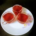 Charusheela Prabhu's cooksnap of when they made जास्वंद फुलांचा चहा(Hibiscus Flower Tea Recipe In Marathi).