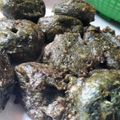 El cooksnap de Camila Acuña cuando hizo Bocadillos de acelga procesados.