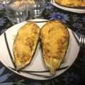 El cooksnap de Jesus Omaña Gutierrez cuando hizo Berenjena rellena con atún🍆.