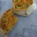 El cooksnap de Nadia Saade cuando hizo Canastas de zapallito, cebolla, queso y tomate.