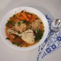 Cooksnap-ul lui OnixOnix atunci când a preparat Supă de pui cu găluște de griș și bulion.
