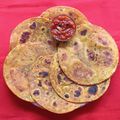 Sangita Vyas's cooksnap of when they made Paneer potato paratha.