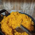 Sutapa Chakraborty's cooksnap of when they made বাসন্তী পোলাও আর চিকেনকষা(Basonti pulao are chicken kosha recipe in bengali).