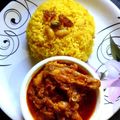 Nandini Mukherjee Ghosh's cooksnap of when they made বাসন্তী পোলাও (Basonti pulao recipe in Bengali.