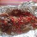 El cooksnap de monicarodriguez cuando hizo Corvina a la parrilla con papas rústicas.