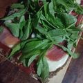 El cooksnap de Romi cuando hizo Pizza con masa de berenjena y harina integral.