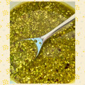 El cooksnap de Mara cuando hizo Aliño de pistacho.
