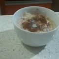 El cooksnap de Alexandra Salazar cuando hizo Arroz con leche.