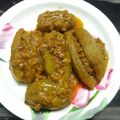 Nazneen Alamgir's cooksnap of when they made Parwal aur masoor ka dulma.