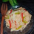 Kiran Asghar's cooksnap of when they made Spaghetti with vegetables and chicken🍜🥗.