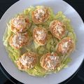 El cooksnap de Aimee cuando hizo Huevos rellenos con atún y palitos de cangrejo.