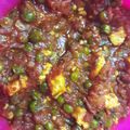Geeta Khurana's cooksnap of when they made Matar paneer.