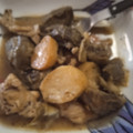 El cooksnap de Sonia Viruega Torrero cuando hizo Conejo con alcachofas patatas y jamón.
