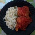 El cooksnap de Miiriam Betancourt cuando hizo Pollo Frito en salsa de Chiles Guajillos (Deliciosa Receta Mexicana).