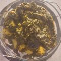 Fakhra Rubab's cooksnap of when they made Aloo Palak.