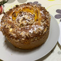 El cooksnap de tapese cuando hizo Pastel de almendras y melocotón.