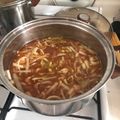 El cooksnap de Maricarmen Meza cuando hizo Sopa de poro y papa.