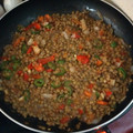 El cooksnap de César Aufheben cuando hizo Lentejas a la mexicana.