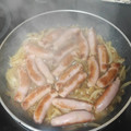 El cooksnap de Jose Antonio Gonz Ram cuando hizo Salchichas al vino.