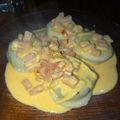 El cooksnap de Maria Neyra cuando hizo Fideos de acelga caseros con salsa de jamón crudo a la crema.