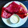 Dipa Bhattacharyya's cooksnap of when they made বীটরুট প্যান কেক (beetroot pancake recipe in bengali).