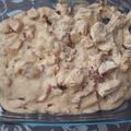 El cooksnap de Eva Belen Ortiz Lopez cuando hizo Pollo en salsa de queso y bacon carbonara.