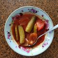 Cooksnap Suriani Matsaat semasa beliau membuat Acar Timun Terengganu.