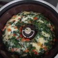 El cooksnap de Fernando Martin cuando hizo Budín de espinaca.