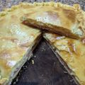 El cooksnap de David Aa8 cuando hizo Masa para tartas saladas: Tarta de pollo, zanahoria, cebolla, huevo, jamón y queso cáscara colorada!.