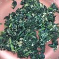 El cooksnap de Gonzalez Iris cuando hizo Espinacas con huevo para desayunar.