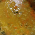 El cooksnap de Paloma Miquelez Gomez cuando hizo Sopa de verduras con lenteja roja y fideos integrales.
