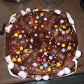 El cooksnap de Gma MG cuando hizo Tarta de pitufos.
