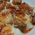 El cooksnap de Norali cuando hizo Sorrentinos con salsa boloñesa.