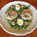 El cooksnap de "cocinar con jorgette" cuando hizo Merluza en salsa guisantes.