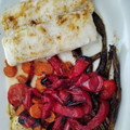 El cooksnap de Antonio Lorente cuando hizo Filet de Merluza con verduras al horno.