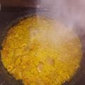 El cooksnap de Irene cuando hizo Arroz a banda.