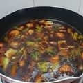 Cooksnap zaharah hushin semasa beliau membuat Mee Hailam Udang.