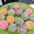 Cooksnap dari Putri Rakasiwi Sundayanti untuk resep 10. Onde-onde pelangi