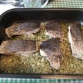 El cooksnap de Antonia García Fernández cuando hizo Corvina al horno.