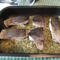 El cooksnap de Antonia García Fernández cuando hizo Corvina al horno.
