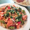 El cooksnap de davidespigaresmorales cuando hizo Ensalada de lentejas de bote fresquita y nutritiva ☀😎.