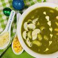 Vandana Mathur का कुकस्नैप जब उन्होंने पालक कॉर्न सूप (Palak corn soup recipe in Hindi) बनाया था।