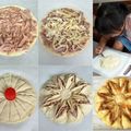 Kathy Yang 的 花形紅豆起酥派♥看似複雜卻簡單的唬人點心~ cooksnap