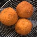 Sadaf Shoaib Vohra's cooksnap of when they made Yam Balls.