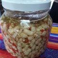 El cooksnap de Beatriz Ferreyra cuando hizo Porotos en escabeche.