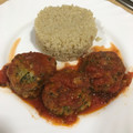 El cooksnap de Analia Falcon cuando hizo Albóndigas de calabacín con salsa de tomate casero.