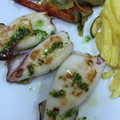 El cooksnap de @tesa.cuina cuando hizo calamares a la plancha con pisto..
