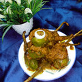 Nirmala Rajput का कुकस्नैप जब उन्होंने स्टफ बैंगन मसाला (Stuff Baingan Masala recipe in hindi) बनाया था।