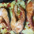 El cooksnap de Araceli Martin Vara cuando hizo Salmón asado con patatas.