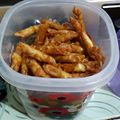Cooksnap dari Dyah Laras untuk resep Kacang sembunyi pedas - kulit pangsit